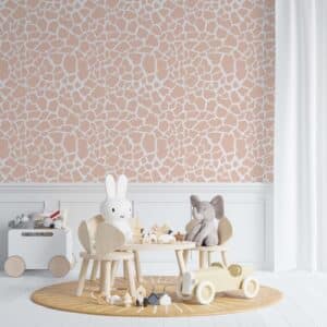 Abstract Giraffe Print Wallpaper