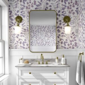 Lilac Eucalyptus Wallpaper