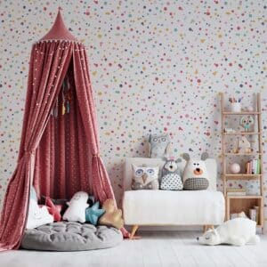 Rainbow Polka Dots Wallpaper