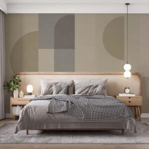 Earth Tone Geometric Wallpaper Mural